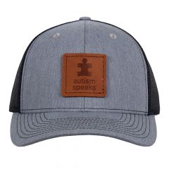 Autism Speaks Leather Patch Hat